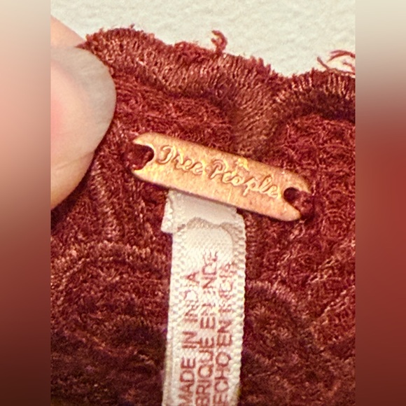 FREE PEOPLE Colette Maxi Dress in Cinnamon Sz SMALL - Picture 11 of 11